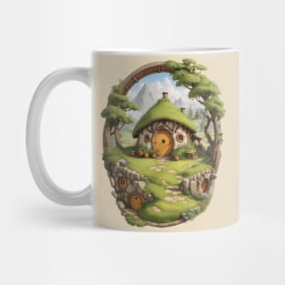 Fantasy cottage in the enchanted forest Mug